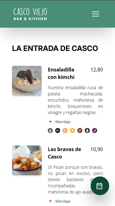 After of the Casco Viejo website